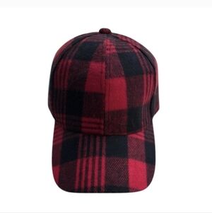 Red & Black Plaid Hat